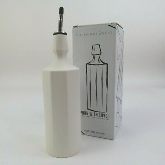Olive Oil Bottle – White The Bright Angle Elixir - Picture 2 of 5